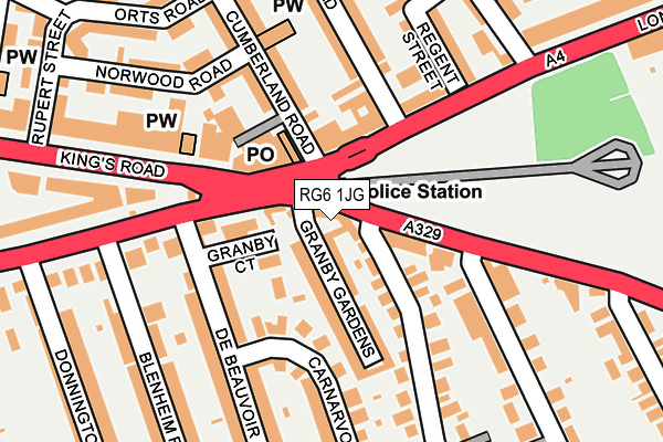 RG6 1JG map - OS OpenMap – Local (Ordnance Survey)
