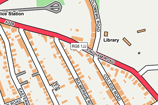 RG6 1JJ map - OS OpenMap – Local (Ordnance Survey)