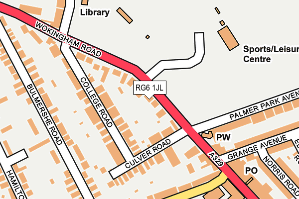 RG6 1JL map - OS OpenMap – Local (Ordnance Survey)