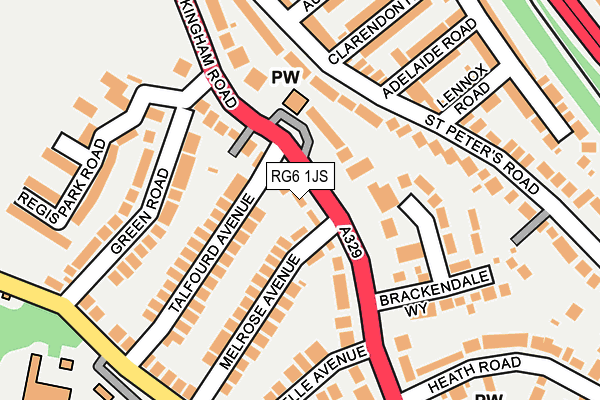 RG6 1JS map - OS OpenMap – Local (Ordnance Survey)