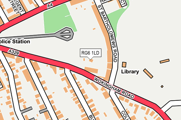 RG6 1LD map - OS OpenMap – Local (Ordnance Survey)