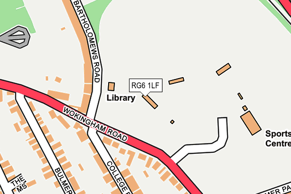 RG6 1LF map - OS OpenMap – Local (Ordnance Survey)