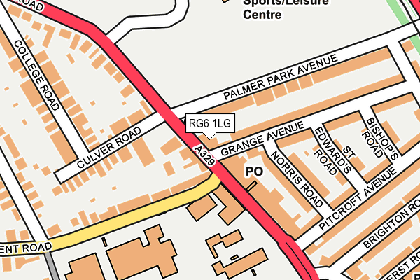 RG6 1LG map - OS OpenMap – Local (Ordnance Survey)