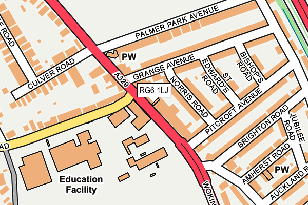 RG6 1LJ map - OS OpenMap – Local (Ordnance Survey)