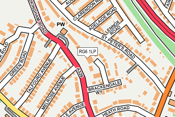 RG6 1LP map - OS OpenMap – Local (Ordnance Survey)