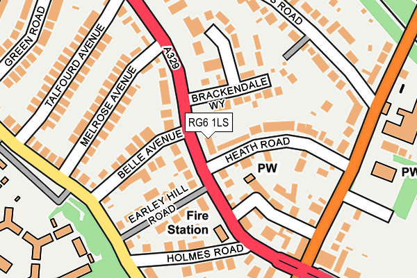 RG6 1LS map - OS OpenMap – Local (Ordnance Survey)