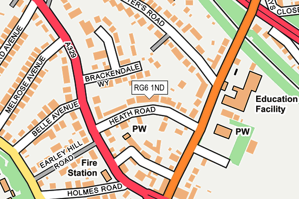 RG6 1ND map - OS OpenMap – Local (Ordnance Survey)