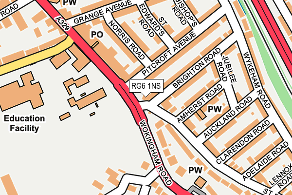 RG6 1NS map - OS OpenMap – Local (Ordnance Survey)
