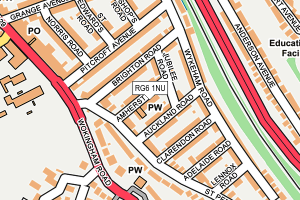 RG6 1NU map - OS OpenMap – Local (Ordnance Survey)