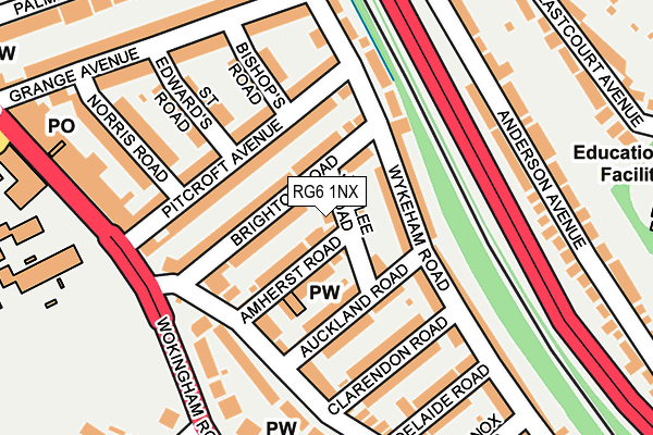 RG6 1NX map - OS OpenMap – Local (Ordnance Survey)