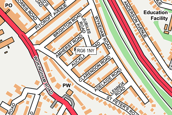 RG6 1NY map - OS OpenMap – Local (Ordnance Survey)