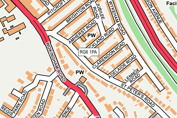 RG6 1PA map - OS OpenMap – Local (Ordnance Survey)