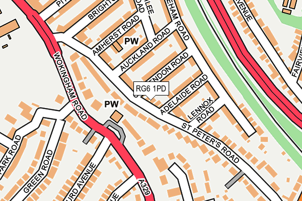 RG6 1PD map - OS OpenMap – Local (Ordnance Survey)
