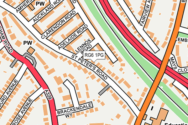 RG6 1PG map - OS OpenMap – Local (Ordnance Survey)