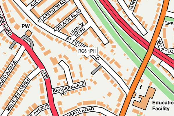 RG6 1PH map - OS OpenMap – Local (Ordnance Survey)