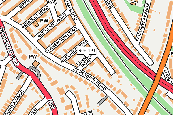 RG6 1PJ map - OS OpenMap – Local (Ordnance Survey)