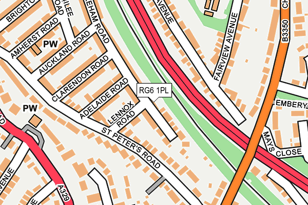 RG6 1PL map - OS OpenMap – Local (Ordnance Survey)