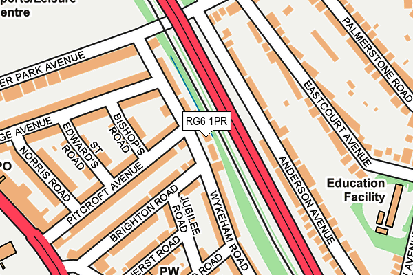 RG6 1PR map - OS OpenMap – Local (Ordnance Survey)