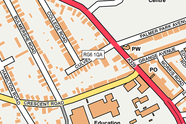 RG6 1QA map - OS OpenMap – Local (Ordnance Survey)