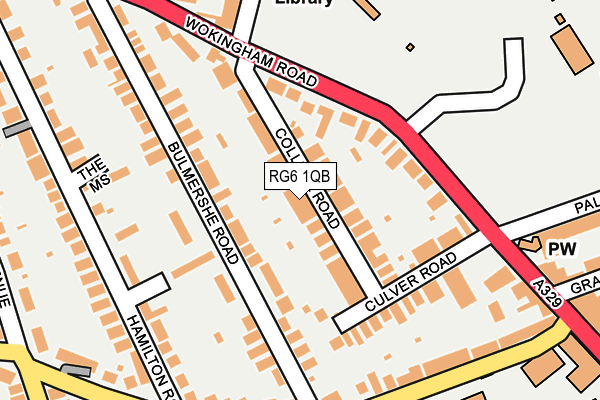 RG6 1QB map - OS OpenMap – Local (Ordnance Survey)