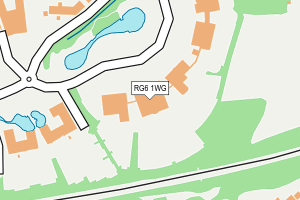 RG6 1WG map - OS OpenMap – Local (Ordnance Survey)