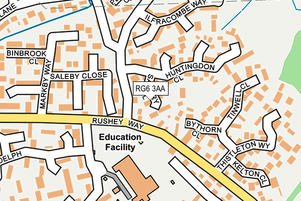 RG6 3AA map - OS OpenMap – Local (Ordnance Survey)