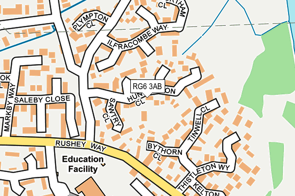 RG6 3AB map - OS OpenMap – Local (Ordnance Survey)