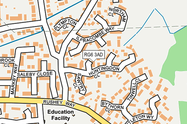 RG6 3AD map - OS OpenMap – Local (Ordnance Survey)