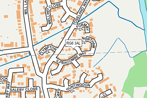 RG6 3AL map - OS OpenMap – Local (Ordnance Survey)