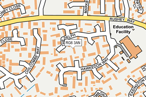 RG6 3AN map - OS OpenMap – Local (Ordnance Survey)