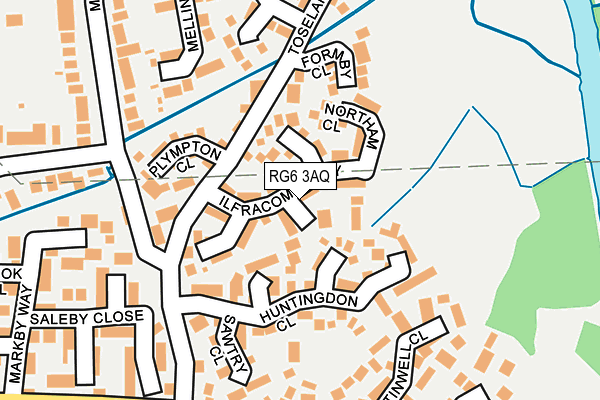 RG6 3AQ map - OS OpenMap – Local (Ordnance Survey)