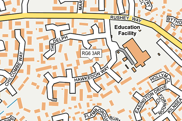 RG6 3AR map - OS OpenMap – Local (Ordnance Survey)
