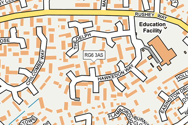 RG6 3AS map - OS OpenMap – Local (Ordnance Survey)