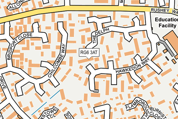 RG6 3AT map - OS OpenMap – Local (Ordnance Survey)