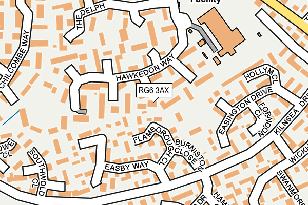 RG6 3AX map - OS OpenMap – Local (Ordnance Survey)