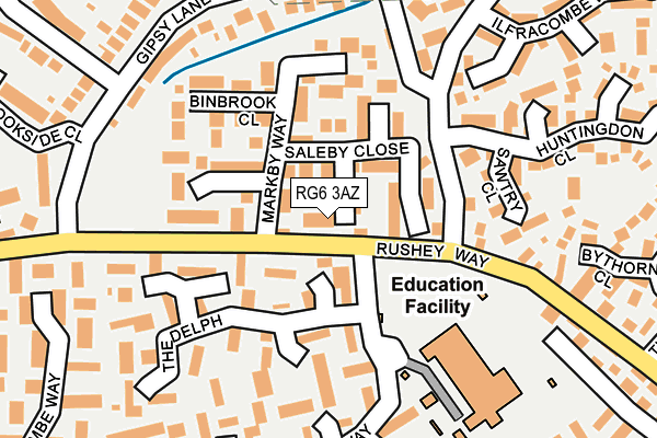 RG6 3AZ map - OS OpenMap – Local (Ordnance Survey)