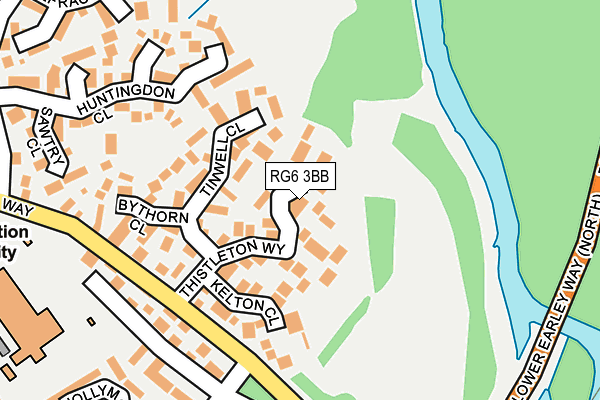 RG6 3BB map - OS OpenMap – Local (Ordnance Survey)