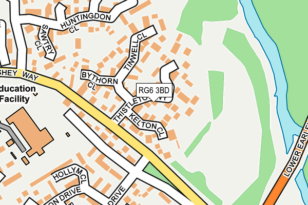 RG6 3BD map - OS OpenMap – Local (Ordnance Survey)