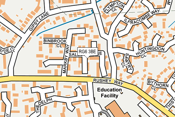 RG6 3BE map - OS OpenMap – Local (Ordnance Survey)