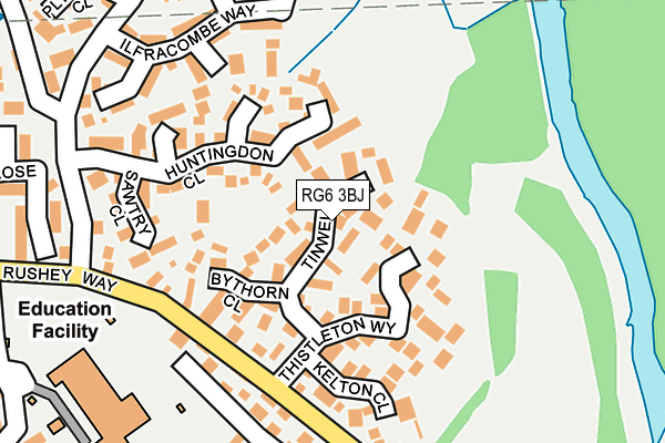 RG6 3BJ map - OS OpenMap – Local (Ordnance Survey)