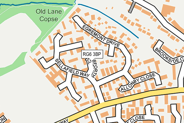 RG6 3BP map - OS OpenMap – Local (Ordnance Survey)