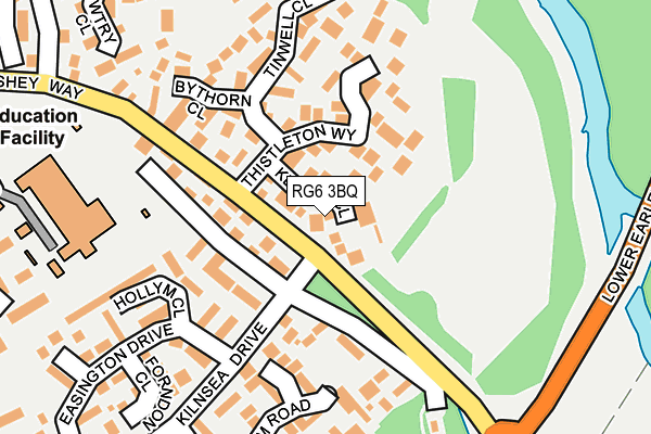 RG6 3BQ map - OS OpenMap – Local (Ordnance Survey)