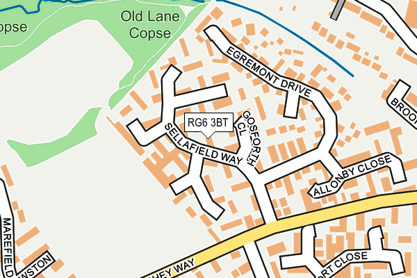 RG6 3BT map - OS OpenMap – Local (Ordnance Survey)