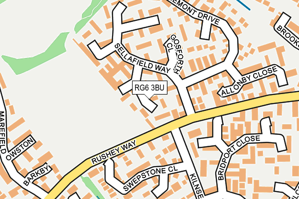 RG6 3BU map - OS OpenMap – Local (Ordnance Survey)