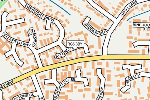 RG6 3BY map - OS OpenMap – Local (Ordnance Survey)