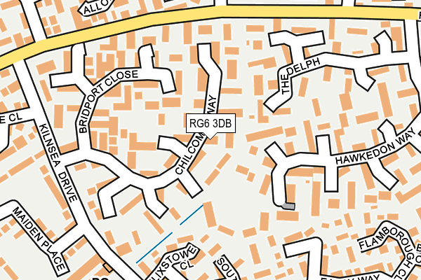 RG6 3DB map - OS OpenMap – Local (Ordnance Survey)