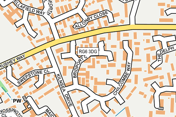 RG6 3DG map - OS OpenMap – Local (Ordnance Survey)