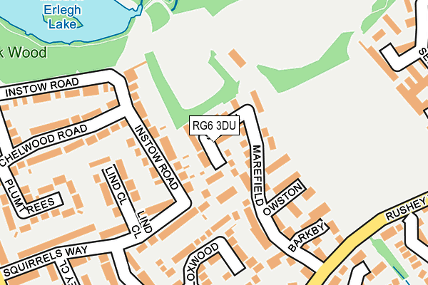 RG6 3DU map - OS OpenMap – Local (Ordnance Survey)