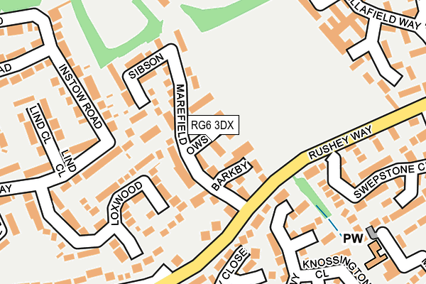 RG6 3DX map - OS OpenMap – Local (Ordnance Survey)