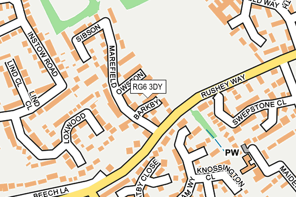 RG6 3DY map - OS OpenMap – Local (Ordnance Survey)